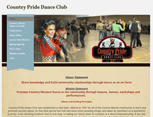 Tablet Screenshot of countrypridedanceclub.ca
